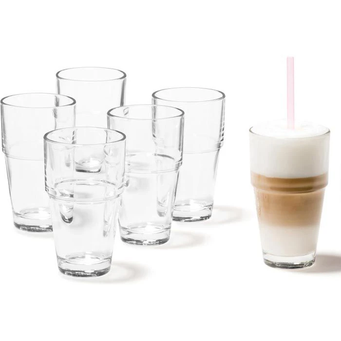 Leonardo Kaffeegläser Solo Becher 043400, Latte Macchiato Gläser, 370ml, 6 Stück 2 Leonardo Kaffeegläser Solo Becher 043400, Latte Macchiato Gläser, 370ml, 6 Stück – Bild 2