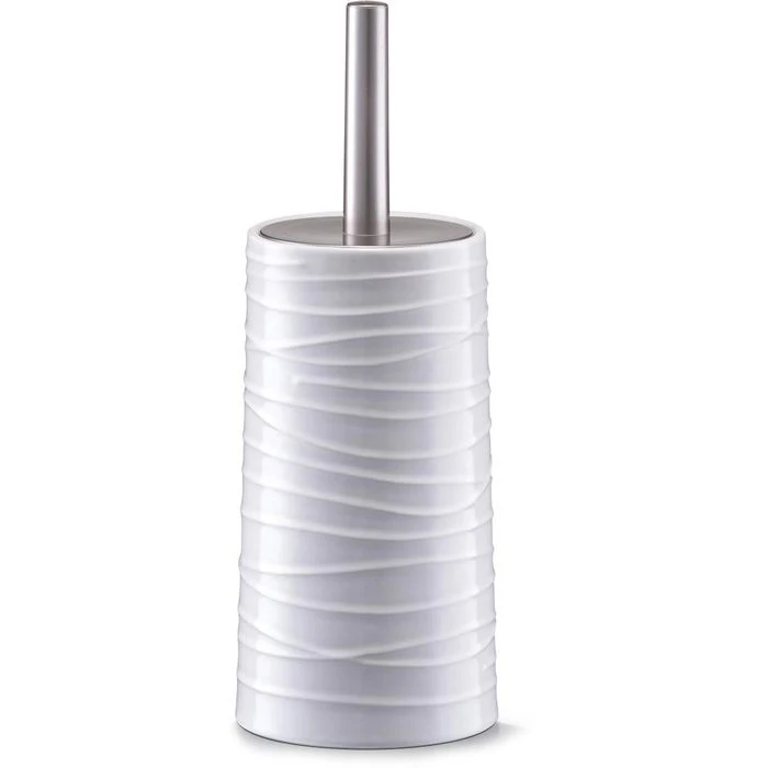 Zeller WC-Bürste Weiß, Bürstenhalter Aus Keramik 1 Zeller WC-Bürste Weiß, Bürstenhalter Aus Keramik