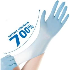 Franz-Mensch Einmalhandschuhe Safe Super Stretch, Nitril, Puderfrei, Blau, 100 Stück, Größe XS -Haushaltsprodukte 03d3e5e3bafff78935fda510af4bfb64096ff574 einmalhandschuhe franz mensch safe super stretch