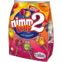 Nimm2 Lutscher Lolly Familien-Packung, Mit Vitaminen, 20 Stück
