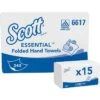 Kimberly-Clark Papierhandtücher Scott Xtra, 6617, 1-lagig, Interfold-Falz, 21 X 20cm, 5100 Stück