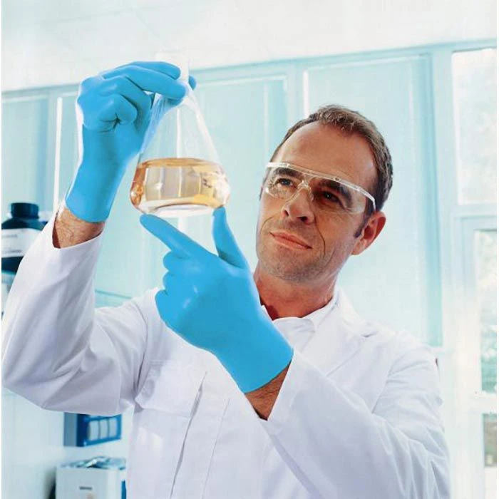 Uvex Einmalhandschuhe U-fit Nitril, Puderfrei, Chemikalienschutzhandschuh, Blau, 100 Stück, Gr. L 5 Uvex Einmalhandschuhe U-fit Nitril, Puderfrei, Chemikalienschutzhandschuh, Blau, 100 Stück, Gr. L – Bild 5