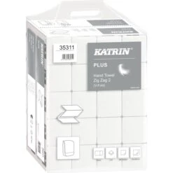 Katrin Papierhandtücher Plus ZZ 2, 35311, Palette, 2-lagig, Zick-Zack, 22,4x23cm, 4000 Stück, 36 Pack -Haushaltsprodukte 085a3cf0cf39b9d69a5f8f58025364f2da689a85 papierhandtuecher katrin plus zz 2 35311 palette