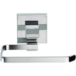 Wenko Toilettenpapierspender Quadro, 22687100, Edelstahl, Vacuum-Loc, Für 1 Kleinrolle, Silber -Haushaltsprodukte 09094b41815a4846e02d0f32a8b1c444809a3a1e toilettenpapierspender wenko quadro 22687100