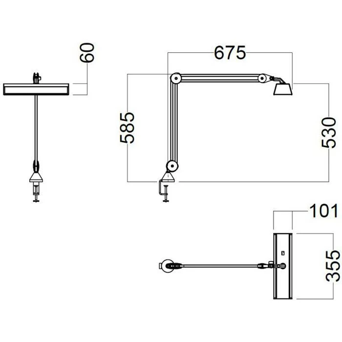 Luxo Schreibtischlampe FL-LED, Tischklemme 6 Luxo Schreibtischlampe FL-LED, Tischklemme – Bild 6