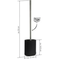 Bremermann WC-Bürste WC-Garnitur Barbena, Schwarz, Bürstenhalter Aus Edelstahl, Zur Wandmontage -Haushaltsprodukte 09decb8b176f51f55ca07be43cd002b3ee9561c3 wc buerste bremermann wc garnitur barbena schwarz