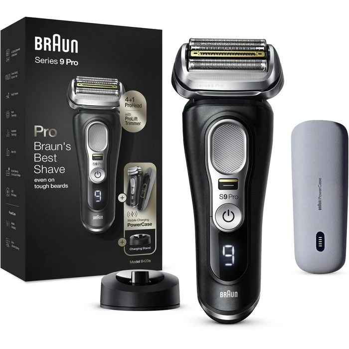 Braun Elektrorasierer Series 9 Pro Premium 9420s, Wet & Dry, 4+1 Scherkopf, Mit Trimmer & PowerCase 1 Braun Elektrorasierer Series 9 Pro Premium 9420s, Wet & Dry, 4+1 Scherkopf, Mit Trimmer & PowerCase