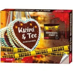 Roth Adventskalender Krimi & Tee Gefüllt Mit Einem Krimi In 24 Kapiteln & Bio-Tee