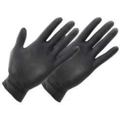 MaiMed Einmalhandschuhe Nitril Black, Puderfrei, 76843, Schwarz, 100 Stück, Größe L -Haushaltsprodukte 0c03f195bfa5d7779d9ca65b1750133fc57b9a8a einmalhandschuhe maimed nitril black puderfrei