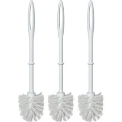 Wenko WC-Bürste Weiß, Ersatzbürste Mit Kunststoffgriff, 3 Stück