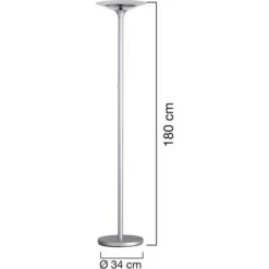 Unilux Stehlampe Variaglass LED Deckenfluter, Dimmbar, Silber, 2200 Lm, Höhe 180 Cm 8 Unilux Stehlampe Variaglass LED Deckenfluter, Dimmbar, Silber, 2200 Lm, Höhe 180 Cm -Haushaltsprodukte 10562fc705b6c939df59a5633c7805d02d4884f9 stehlampe unilux variaglass silber