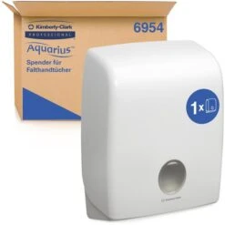 Kimberly Clark Kimberly-Clark Handtuchspender Aquarius, 6954, Kunststoff, Für 400 Falthandtücher Mit C-Falz Weiß -Haushaltsprodukte 10cc6dee30facc32bcb111ce8bb88e6f9dd01bb0 handtuchspender kimberly clark aquarius 6954