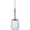 Wenko WC-Bürste Sydney, Weiß, Bürstenhalter Aus Kunststein, Mit Silikonbürste