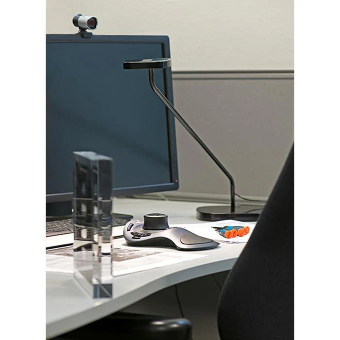 Luxo Schreibtischlampe Trace, Dimmbar, Mit Standfuß, Schwarz 2 Luxo Schreibtischlampe Trace, Dimmbar, Mit Standfuß, Schwarz – Bild 2