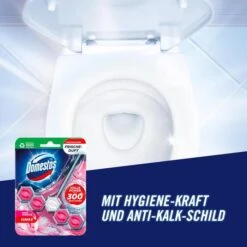 Domestos WC-Duftspüler Active Blue Blauspüler, Pinke Magnolie, Färbt Das Wasser Blau, Im Korb -Haushaltsprodukte 15d1b11288e09c7155c092397245f3200273af3e wc duftspueler domestos active blue blauspueler