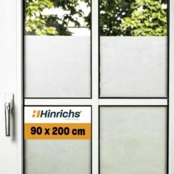 Hinrichs Fensterfolie 163, Milchglasoptik, Selbsthaftend, 90cm X 2m