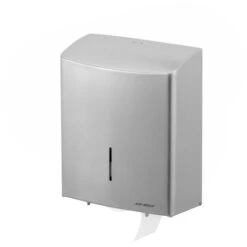 Air-Wolf Toilettenpapierspender Duplex, 60-120, Edelstahl, Für Klein- Und Jumborollen, Silber