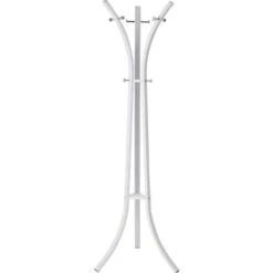 Haku-Möbel Garderobenständer 89368, Mit 9 Haken, Metall, Weiß