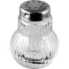 Fackelmann Salz-und-Pfefferstreuer Rubin 46968, Mini-Streuer Aus Glas / Edelstahl, Transparent