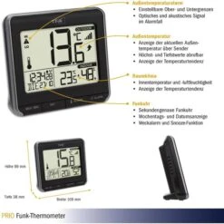 TFA Thermometer 30.3069.01 Prio, Innen/außen, Digital, Mit Hygrometer, Inkl. Funk-Sensor -Haushaltsprodukte 1ab2a7afc920a31f5fd83d2f5f7a59319b45c7ec thermo hygrometer tfa 30.3069.01 prio funk