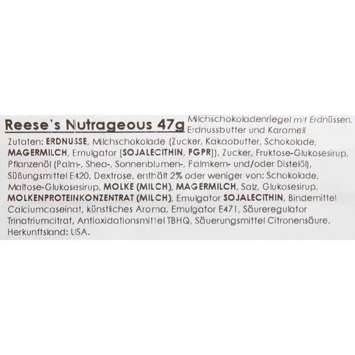 Reeses Schokoriegel NutRageous, 846g, Je 47g, 18 Riegel 4 Reeses Schokoriegel NutRageous, 846g, Je 47g, 18 Riegel – Bild 4
