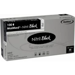 MaiMed Einmalhandschuhe Nitril Black, Puderfrei, 76843, Schwarz, 100 Stück, Größe L -Haushaltsprodukte 1cdd21bd1773471c05fe5c79512e0e9830b78016 einmalhandschuhe maimed nitril black puderfrei