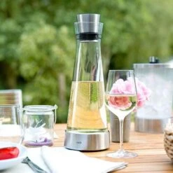 Emsa Karaffe Flow Slim 514233, Mit Kühlstation Und Deckel, 1 Liter -Haushaltsprodukte 1f1426c61ac335ec964be4842a04af37f4419a8a karaffe emsa flow slim 514233