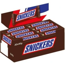 Schokoriegel Snickers 1600g, Je 50g, 32 Riegel