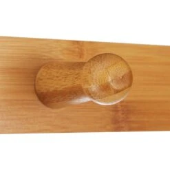 Relaxdays Garderobenständer 10024984, Mit 2 Ablagen & 4 Haken, Bambus, Natur / Weiß -Haushaltsprodukte 2398d422b3e82070160cf1afb68389d35416c2c2 garderobenstaender relaxdays 10024984