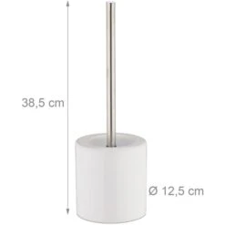 Relaxdays WC-Bürste Weiß, Bürstenhalter Aus Keramik -Haushaltsprodukte 2399e86306c6562fb3e5ca4c7fa760a47e1d1a5c wc buerste relaxdays weiss