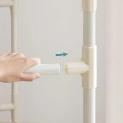 Songmics Garderobenständer RDR01WT, Bis 55 Kg, Mit 2 Kleiderstangen Und Ablage, Metall, Weiß -Haushaltsprodukte 25210b63bc90469763e0be46ccd5852bbb957455 garderobenstaender songmics rdr01wt bis 55 kg