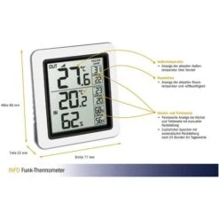 TFA Thermometer Info 30.3065.02 Innen/außen, Digital, Mit Hygrometer, Inkl. Funk-Sensor -Haushaltsprodukte 26c2dd8024490e53f0c3cc8ca97bdd5c848d634f thermo hygrometer tfa 30.3065.02 info funk