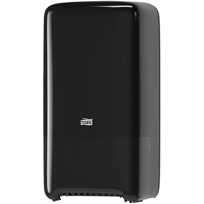 Tork Toilettenpapierspender Elevation, 557508, T6, Kunststoff, Für 2 Compact Rollen, Schwarz 1 Tork Toilettenpapierspender Elevation, 557508, T6, Kunststoff, Für 2 Compact Rollen, Schwarz