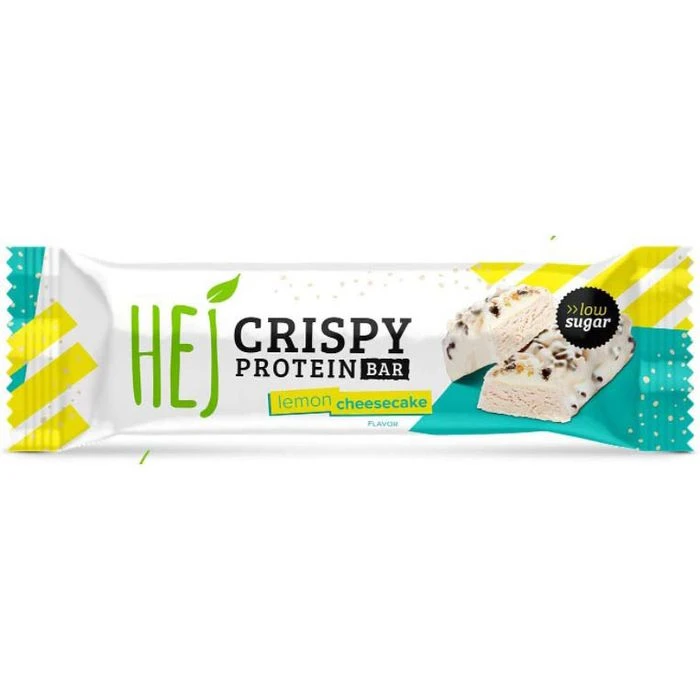 HEJ Proteinriegel Crispy Protein Bar Low Sugar, Lemon Cheesecake, Je 45g, 12 Riegel 2 HEJ Proteinriegel Crispy Protein Bar Low Sugar, Lemon Cheesecake, Je 45g, 12 Riegel – Bild 2