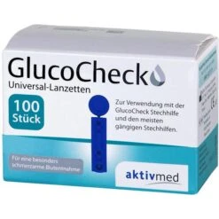 Aktivmed Lanzetten GlucoCheck Universal-Lanzetten, Sterile Einmallanzetten, 100 Stück -Haushaltsprodukte 2a34fdbb448c1997c2b120a1a38078676b24cc5c lanzetten aktivmed glucocheck universal lanzetten