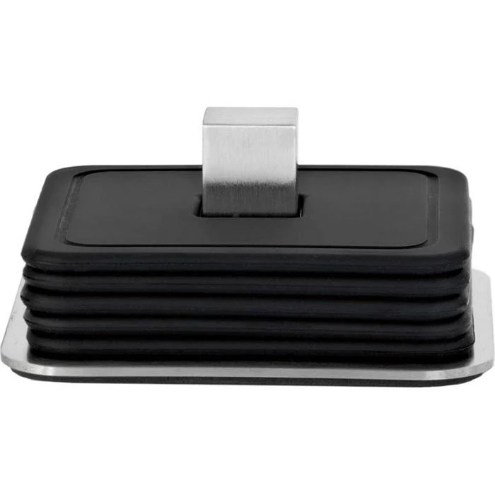 Blomus Untersetzer Trayan 68445, Eckig, Silikon, Schwarz, 9,5 X 9,5cm, Mit Halter, 6 Stück 3 Blomus Untersetzer Trayan 68445, Eckig, Silikon, Schwarz, 9,5 X 9,5cm, Mit Halter, 6 Stück – Bild 3