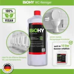BiOHY WC-Reiniger 014-001, 100% Vegan, Bio-Konzentrat, 1 Liter 8 BiOHY WC-Reiniger 014-001, 100% Vegan, Bio-Konzentrat, 1 Liter -Haushaltsprodukte 326c5217aafbda4a16e69a455704d874d68484cf wc reiniger biohy 100 vegan nachhaltig bio