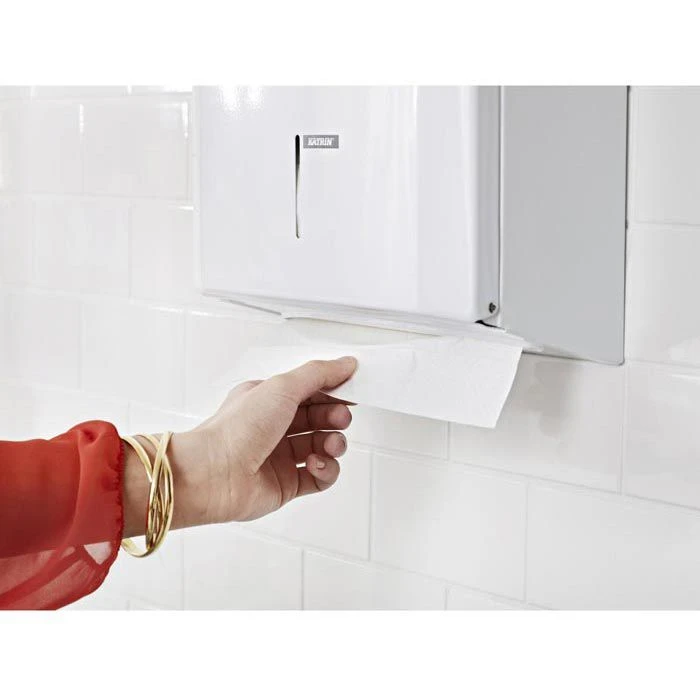 Katrin Papierhandtücher Plus Non Stop L 3 Wide, 3-lagig, Interfold-Falz, 24 X 32 Cm, 2250 Stück 2 Katrin Papierhandtücher Plus Non Stop L 3 Wide, 3-lagig, Interfold-Falz, 24 X 32 Cm, 2250 Stück – Bild 2