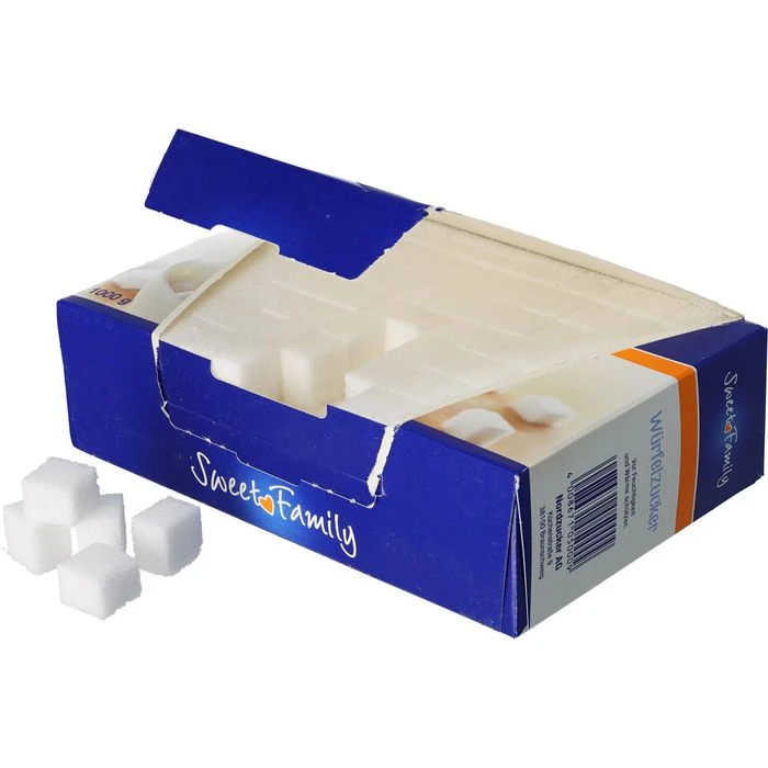 Sweet-Family Zucker Würfelzucker, Weiß, 1000g 2 Sweet-Family Zucker Würfelzucker, Weiß, 1000g – Bild 2