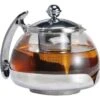 Böttcher-AG Tee-Kanne Glas, Mit Edelstahl-Sieb, Transparent, 1,2 L