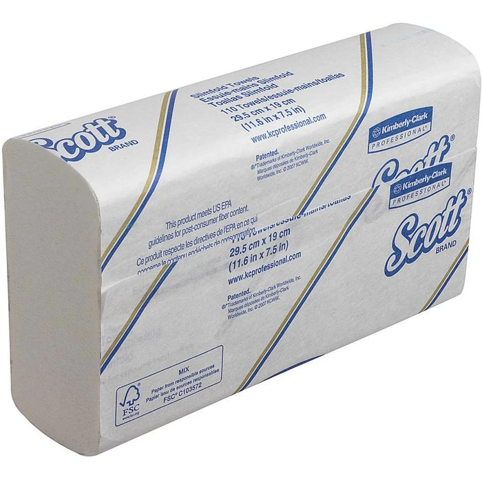 Scott Papierhandtücher Slimfold 5856, Weiß, 1-lagig, Slimfold-Falz, 19 X 29,5 Cm, 1760 Stück 3 Scott Papierhandtücher Slimfold 5856, Weiß, 1-lagig, Slimfold-Falz, 19 X 29,5 Cm, 1760 Stück – Bild 3