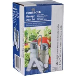 Contacto Salz-und-Pfefferstreuer 1416002, Set Mit Menage, Glas / Edelstahl -Haushaltsprodukte 3c2d4c67e72b1f8d1604c141080faea1d7f4aaaf salz und pfefferstreuer contacto 1416002