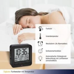 TFA Wecker 60.2536.01 Funk Digital, Thermometer, Lichtsensor, 4 Weckzeiten, Schwarz 6 TFA Wecker 60.2536.01 Funk Digital, Thermometer, Lichtsensor, 4 Weckzeiten, Schwarz -Haushaltsprodukte 3c72db2943151bdf2ef435444b6ee8f3a1349c35 wecker tfa 60.2536.01 funkuhr digital