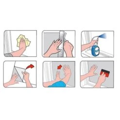 D-c-fix Fensterfolie Premium, Milchglasoptik Frost, Selbsthaftend, 45cm X 1,5m -Haushaltsprodukte 3e521e7e93657a9d3f7c428fa34c3a44bfa7aa83 fensterfolie d c fix premium milchglasoptik frost