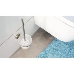 Tesa WC-Bürste Moon, Weiß / Edelstahloptik, Bürstenhalter Aus Glas, Zur Wandmontage -Haushaltsprodukte 3f018c31a4a465b2b6d95ae1f6e9a17c0356ddf5 wc buerste tesa moon weiss edelstahloptik