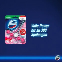 Domestos WC-Duftspüler Active Blue Blauspüler, Pinke Magnolie, Färbt Das Wasser Blau, Im Korb -Haushaltsprodukte 3fe81f765ea7e97524b504329235e4fb227e6bea wc duftspueler domestos active blue blauspueler