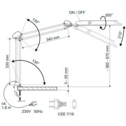 Maul Maulatlantic Schreibtischlampe LED Schwarz -Haushaltsprodukte 4120bc8e0a0ebc24ae8d6b68e5902b5bc6bac1fb schreibtischlampe maul maulatlantic led