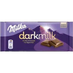 Milka Tafelschokolade Darkmilk Alpenmilch, 85g