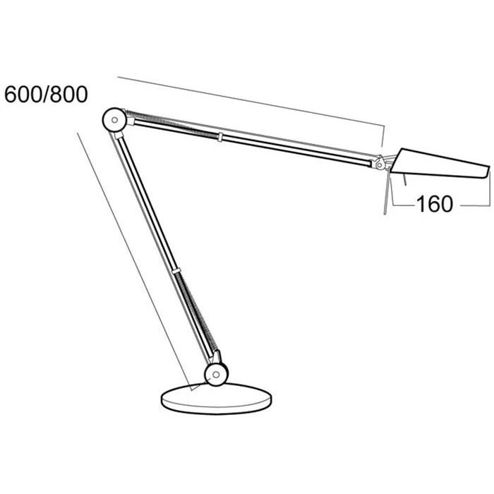 Luxo Schreibtischlampe Air T80 LED, Dimmbar, Aluminiumgrau, Mit Tischklemme 6 Luxo Schreibtischlampe Air T80 LED, Dimmbar, Aluminiumgrau, Mit Tischklemme – Bild 6