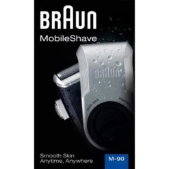 Braun Elektrorasierer MobileShave M-90, Twist Cap, Herren, Reiserasierer Für Unterwegs, Blau/silber -Haushaltsprodukte 44eb09bd1c660fcb26b8a73cbc356158926914df elektrorasierer braun mobileshave m 90 twist cap